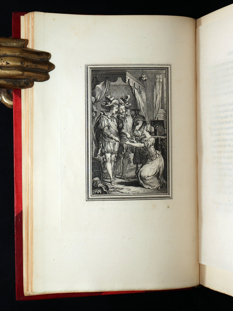 1884 Rare De La Fontaine Tales bound by W.G. Foyle and illustrated by Eisen