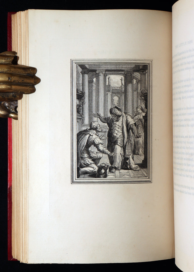 1884 Rare De La Fontaine Tales bound by W.G. Foyle and illustrated by Eisen