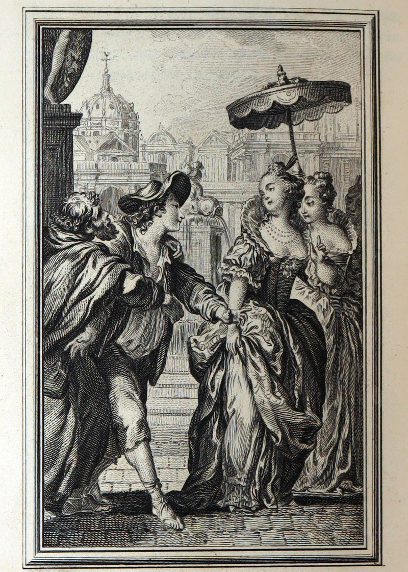 1884 Rare De La Fontaine Tales bound by W.G. Foyle and illustrated by Eisen