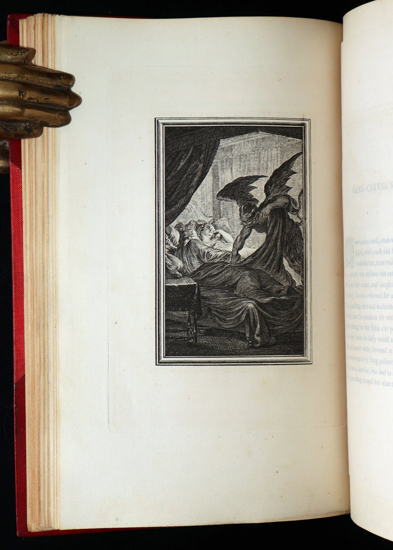 1884 Rare De La Fontaine Tales bound by W.G. Foyle and illustrated by Eisen