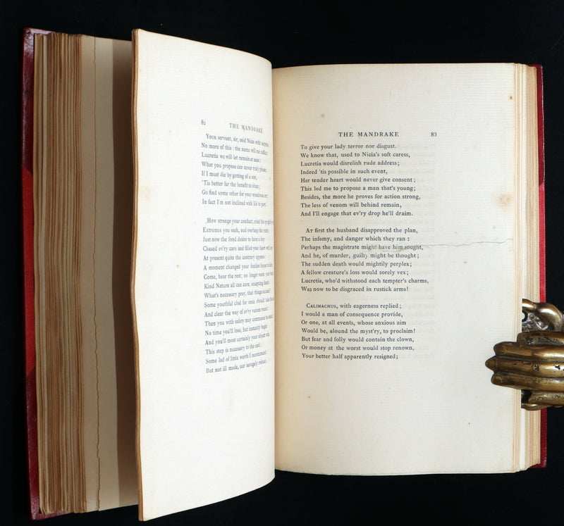 1884 Rare De La Fontaine Tales bound by W.G. Foyle and illustrated by Eisen