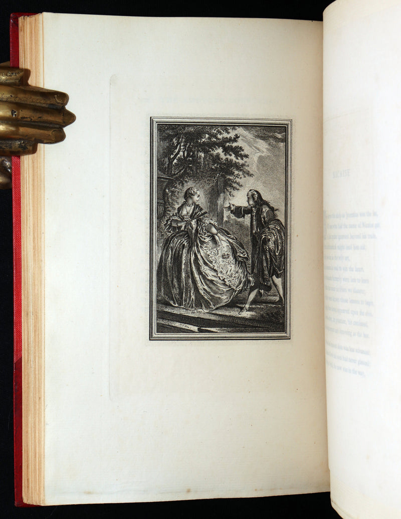 1884 Rare De La Fontaine Tales bound by W.G. Foyle and illustrated by Eisen