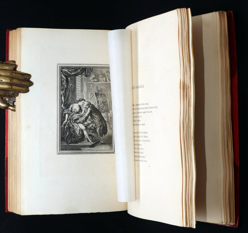 1884 Rare De La Fontaine Tales bound by W.G. Foyle and illustrated by Eisen