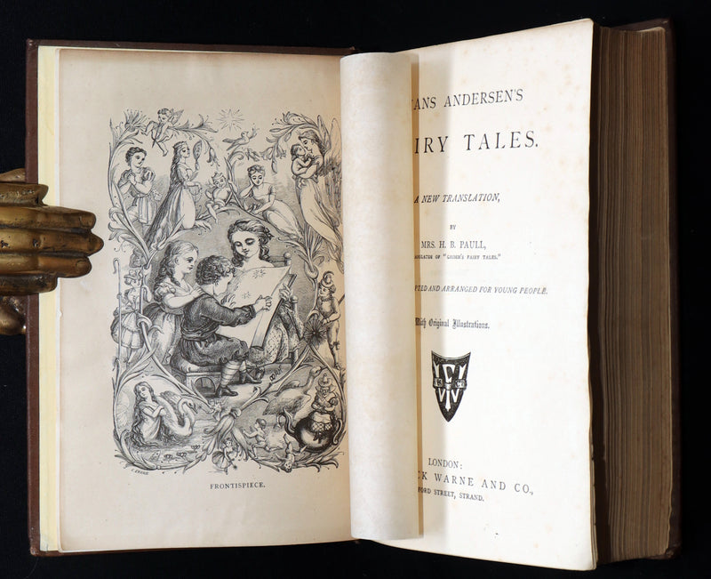 1895 Rare Victorian Book - Hans Christian Andersen's Fairy Tales Illustrated