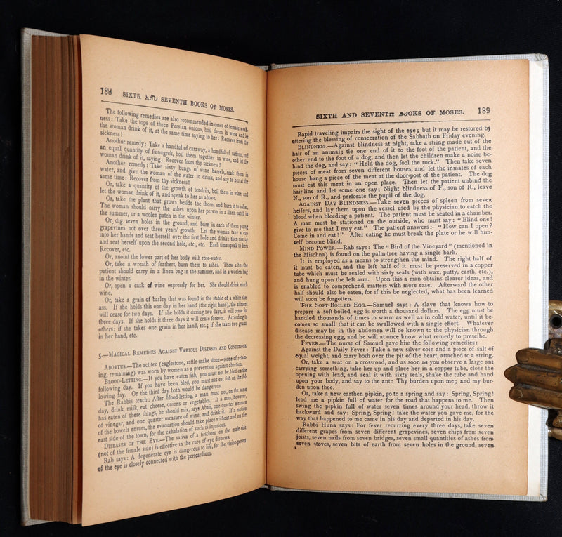 1910 - The Sixth and Seventh Books of Moses or, Moses’ Magical Spirit-Art Kabala