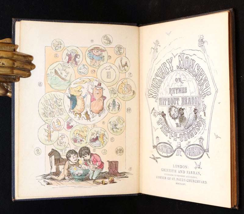1864 First Edition - Nursery Nonsense; or, Rhymes Without Reason, Illustrated