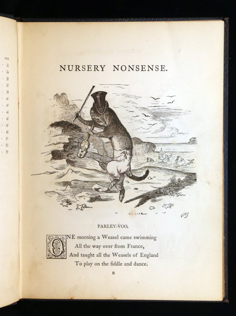 1864 First Edition - Nursery Nonsense; or, Rhymes Without Reason, Illustrated