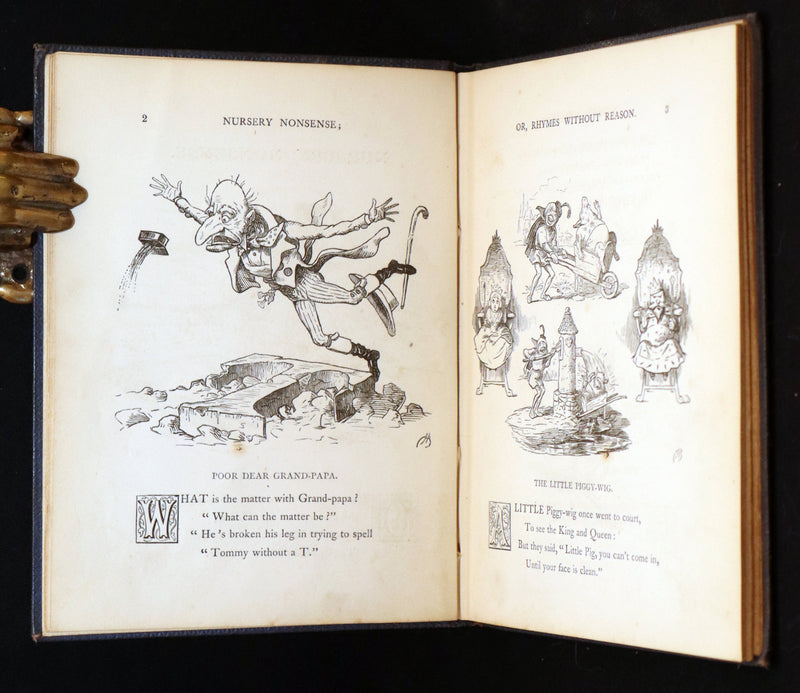 1864 First Edition - Nursery Nonsense; or, Rhymes Without Reason, Illustrated