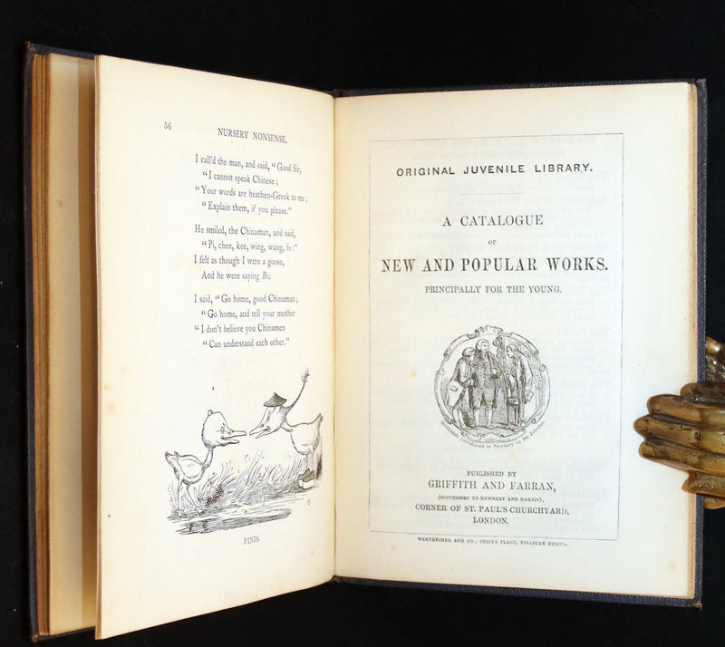 1864 First Edition - Nursery Nonsense; or, Rhymes Without Reason, Illustrated
