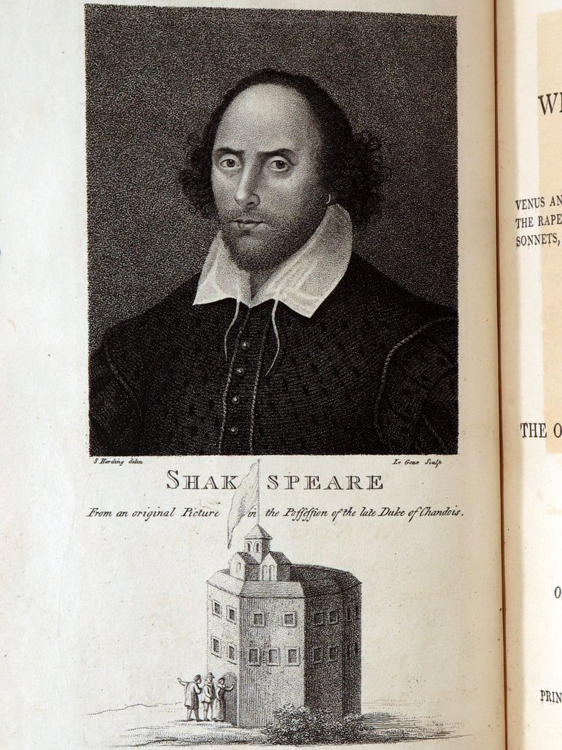 1798 Scarce Book - The Poems of William Shakespeare, Shakspeare' Fables Origin