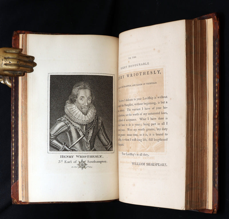 1798 Scarce Book - The Poems of William Shakespeare, Shakspeare' Fables Origin