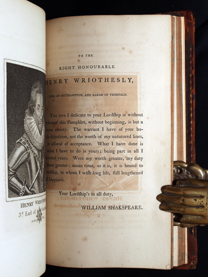1798 Scarce Book - The Poems of William Shakespeare, Shakspeare' Fables Origin