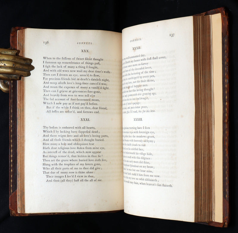 1798 Scarce Book - The Poems of William Shakespeare, Shakspeare' Fables Origin