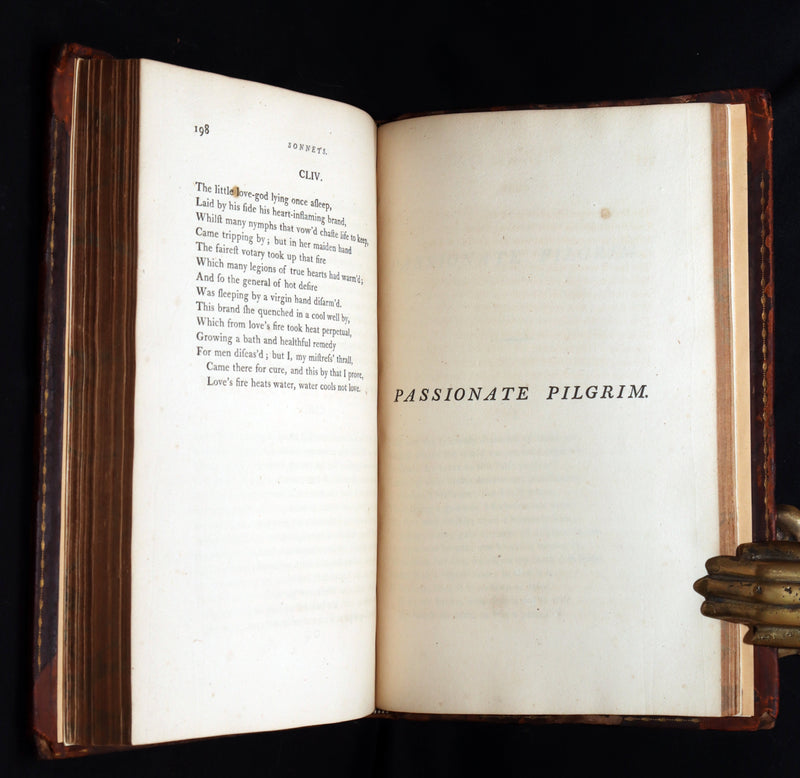 1798 Scarce Book - The Poems of William Shakespeare, Shakspeare' Fables Origin