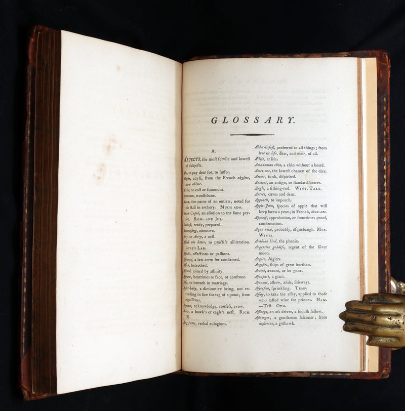 1798 Scarce Book - The Poems of William Shakespeare, Shakspeare' Fables Origin