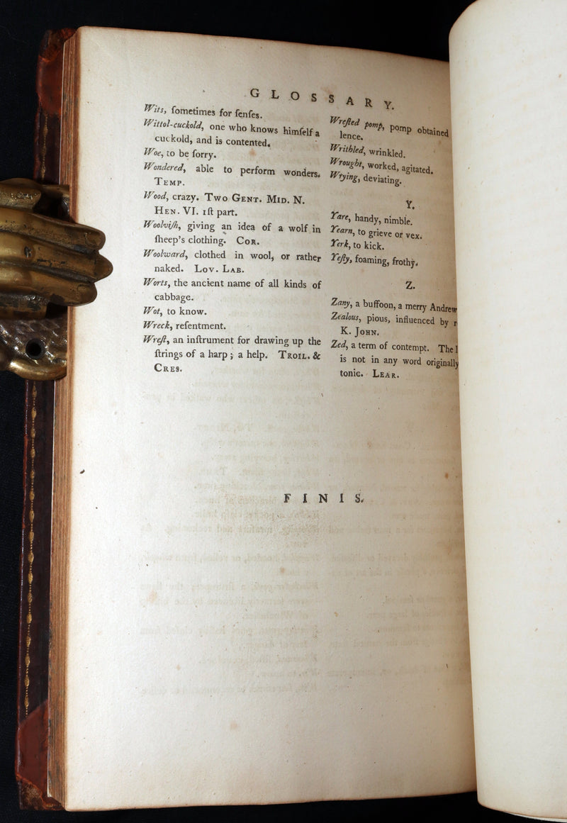 1798 Scarce Book - The Poems of William Shakespeare, Shakspeare' Fables Origin