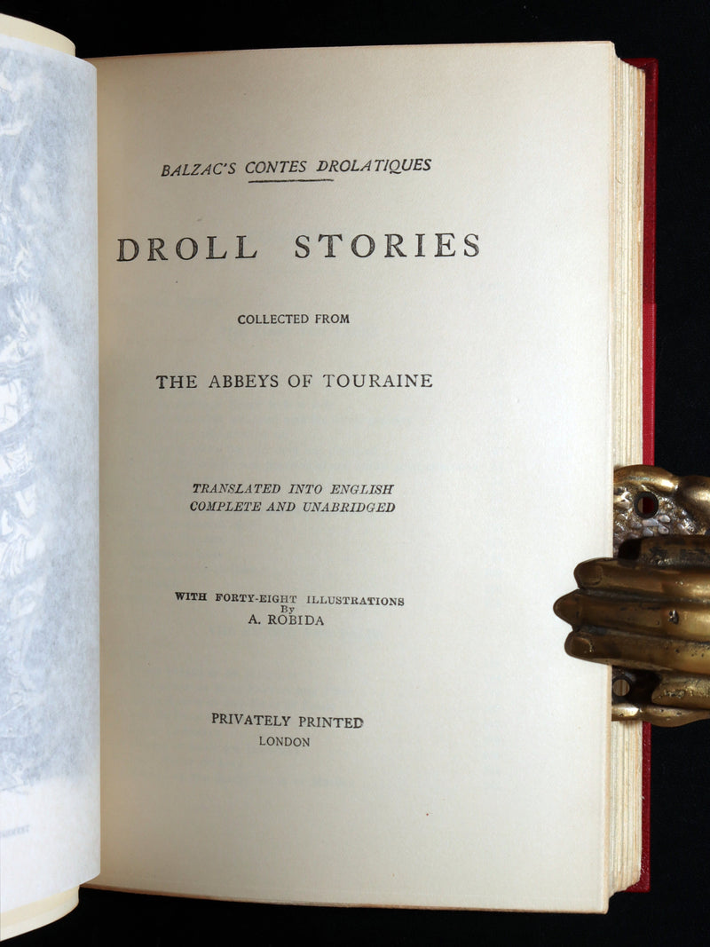 1910 Rare Book - Balzac’s Droll Stories Illustrated by Albert Robida