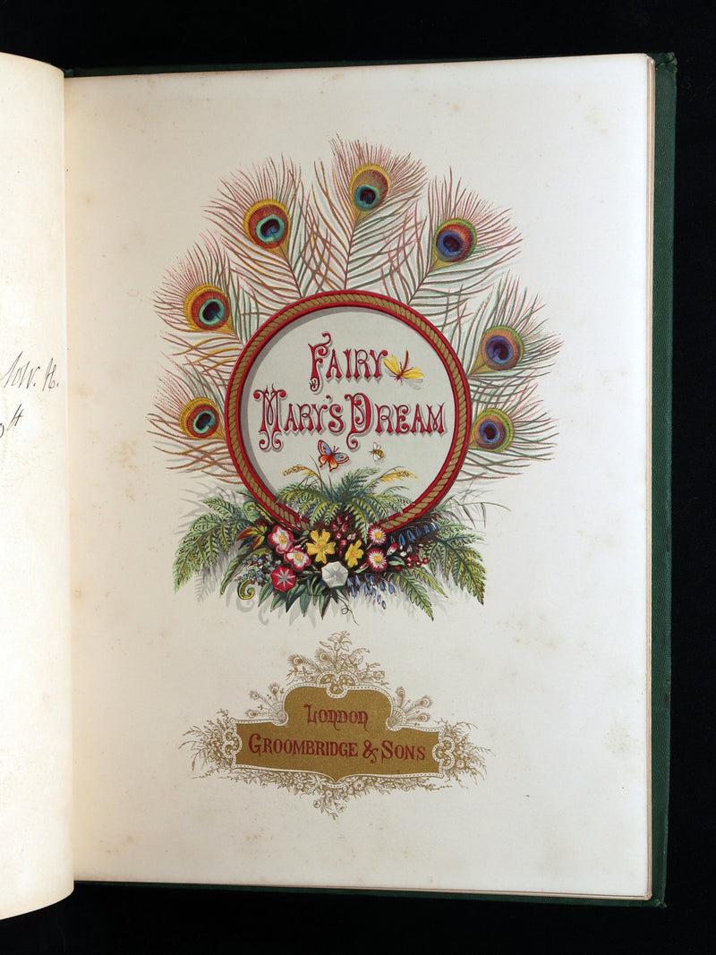 1870 Scarce Victorian Book - Fairy Mary’s Dream by A.F.L., illustrated in Color