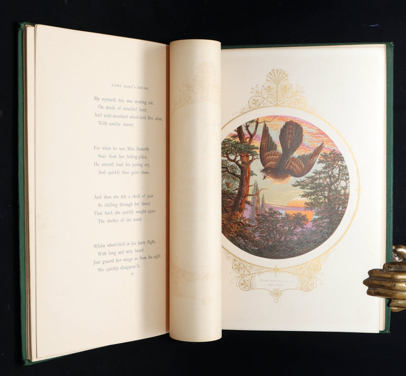 1870 Scarce Victorian Book - Fairy Mary’s Dream by A.F.L., illustrated in Color