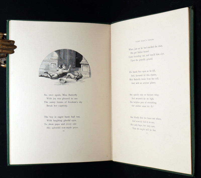 1870 Scarce Victorian Book - Fairy Mary’s Dream by A.F.L., illustrated in Color