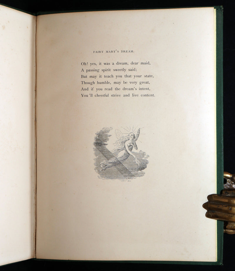 1870 Scarce Victorian Book - Fairy Mary’s Dream by A.F.L., illustrated in Color