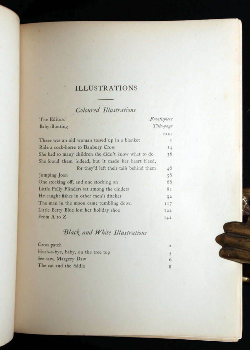1913 First Edition - Our Nursery Rhyme Book Illustrated by Honor C. Appleton