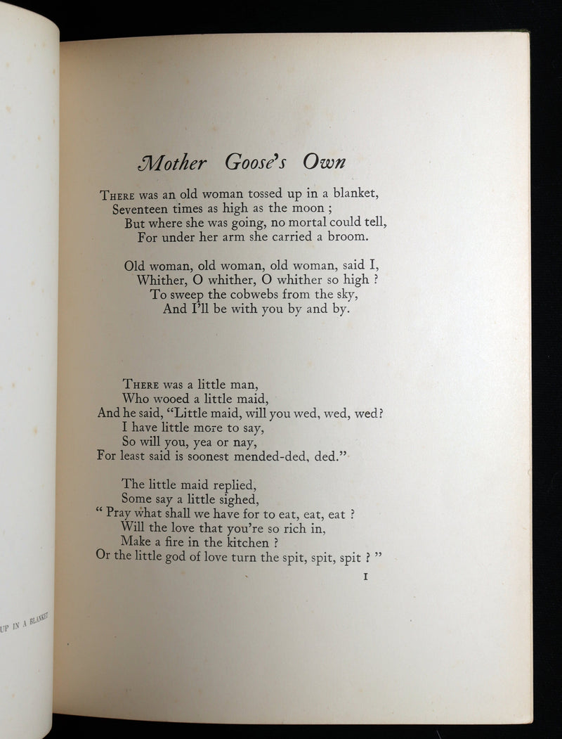 1913 First Edition - Our Nursery Rhyme Book Illustrated by Honor C. Appleton