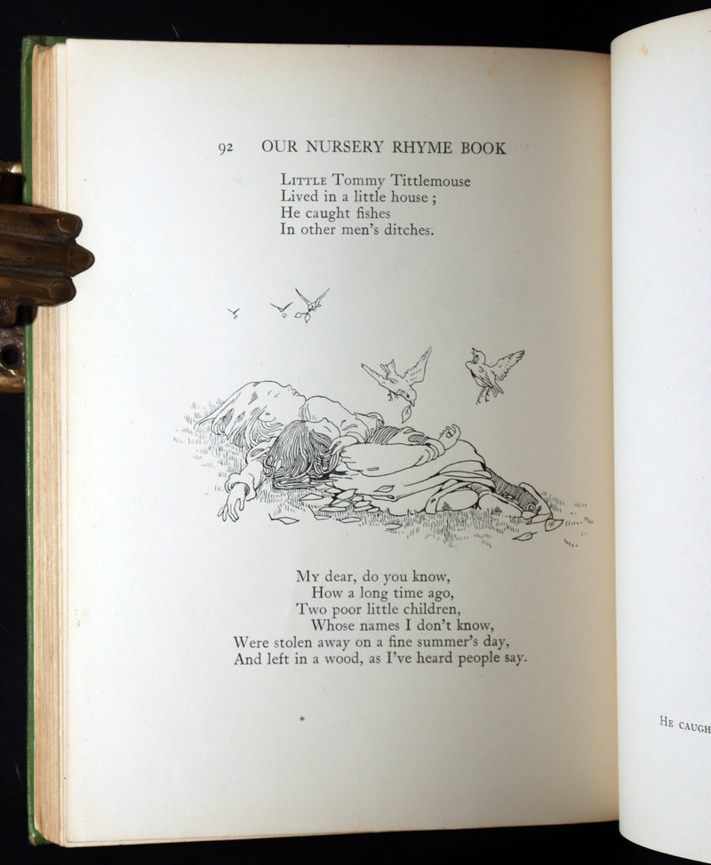 1913 First Edition - Our Nursery Rhyme Book Illustrated by Honor C. Appleton