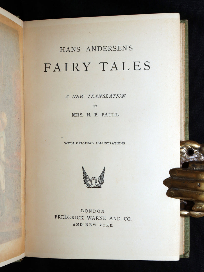 1900 Rare Book - Hans Christian Andersen's Fairy Tales, colour illustrations