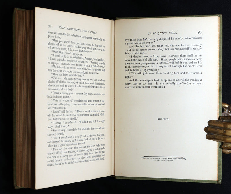1900 Rare Book - Hans Christian Andersen's Fairy Tales, colour illustrations