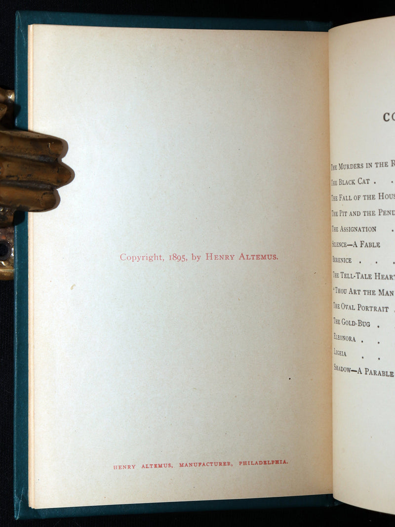 1895 Rare Book - Weird Tales by Edgar Allan Poe, Illustrated