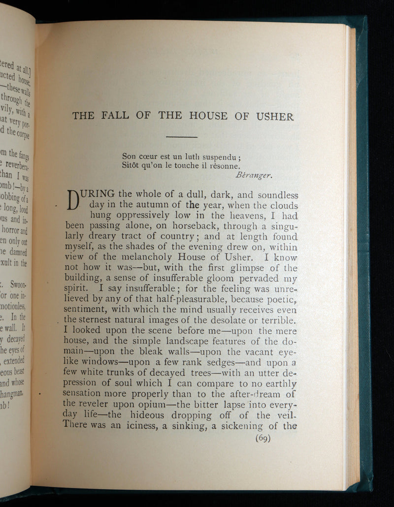 1895 Rare Book - Weird Tales by Edgar Allan Poe, Illustrated