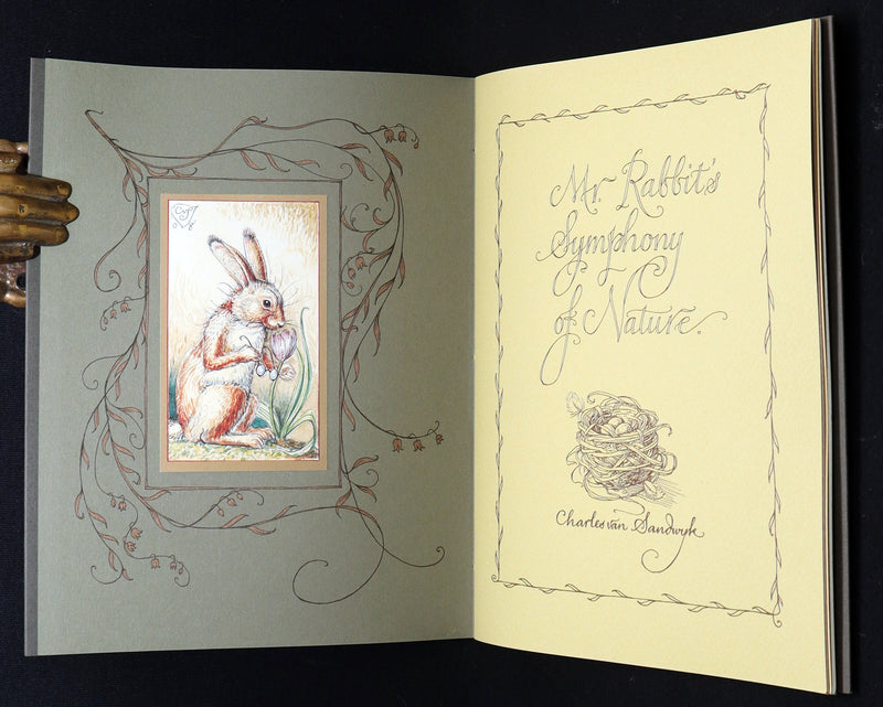 2008 Rare Signed 1stED - Mr. Rabbit's Symphony of Nature by Charles van Sandwyk