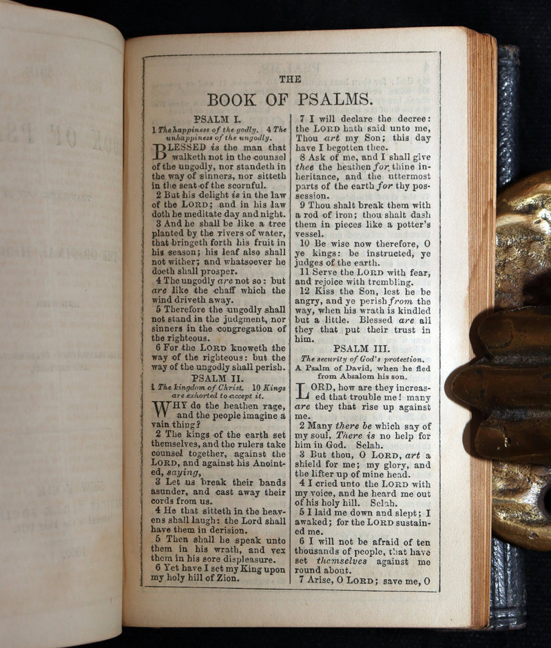 1860 Scarce Wallet Bible - New Testament of Our Lord and Saviour Jesus Christ