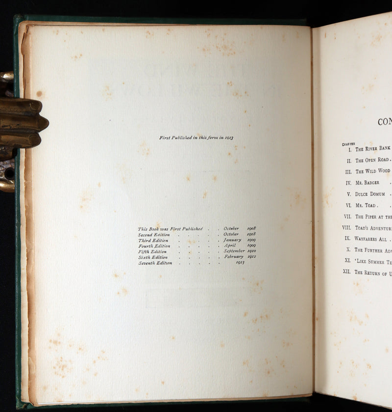 1913 First Edition by Paul BRANSOM - The Wind in the Willows by Kenneth Grahame