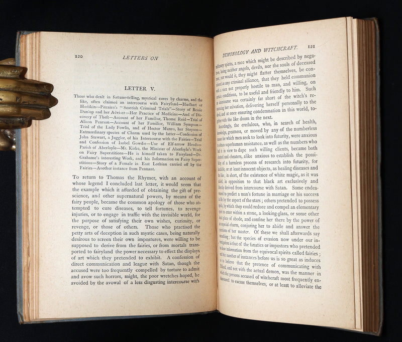 1885 Rare Book - Demonology and Witchcraft, Witches and Fairies by Walter Scott