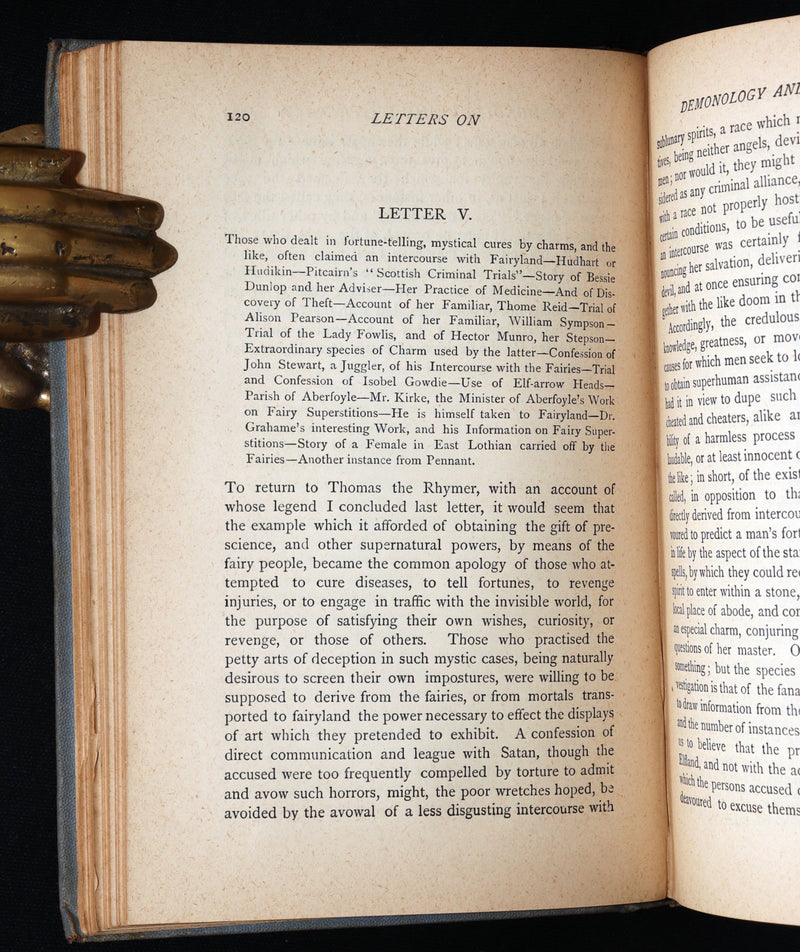 1885 Rare Book - Demonology and Witchcraft, Witches and Fairies by Walter Scott