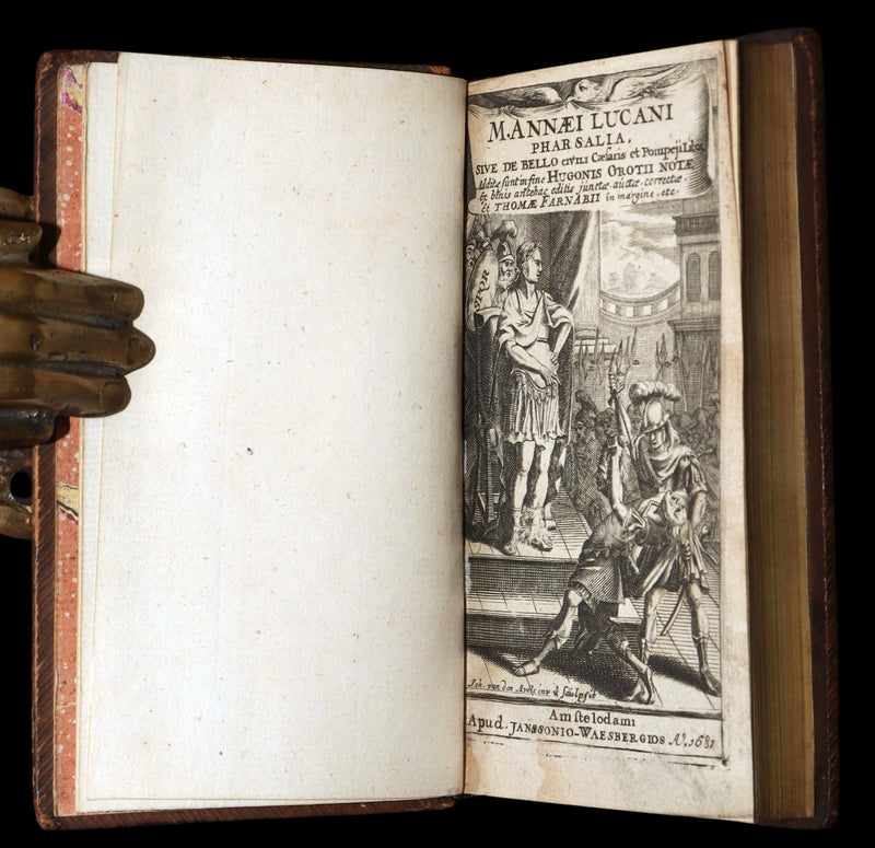 1681 Rare - Lucan's Pharsalia, Civil war between Julius Caesar and the Senate