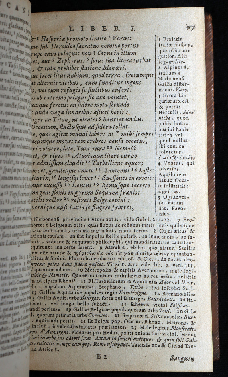 1681 Rare - Lucan's Pharsalia, Civil war between Julius Caesar and the Senate
