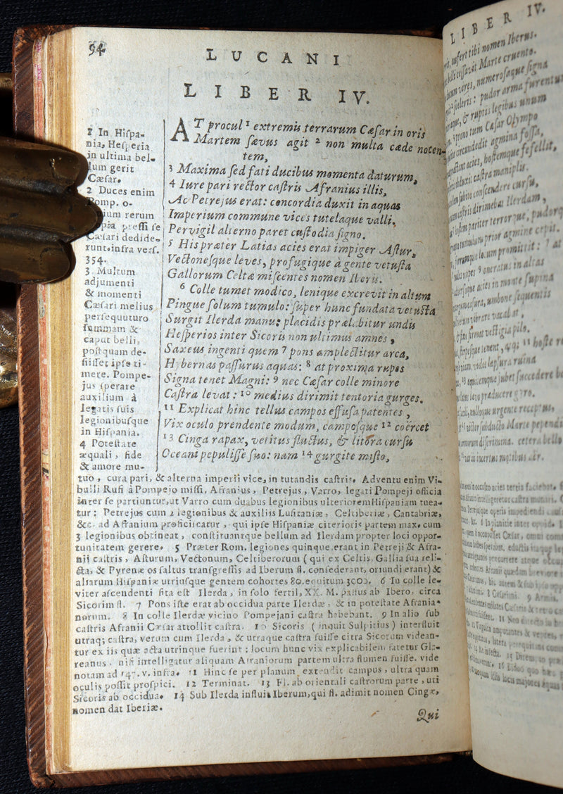 1681 Rare - Lucan's Pharsalia, Civil war between Julius Caesar and the Senate