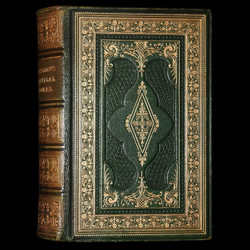 1864 Rare Book - The Poetical Works of Henry Wadsworth Longfellow, Illustrated