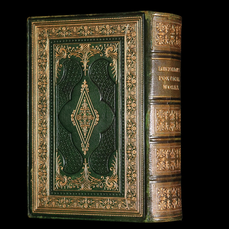 1864 Rare Book - The Poetical Works of Henry Wadsworth Longfellow, Illustrated