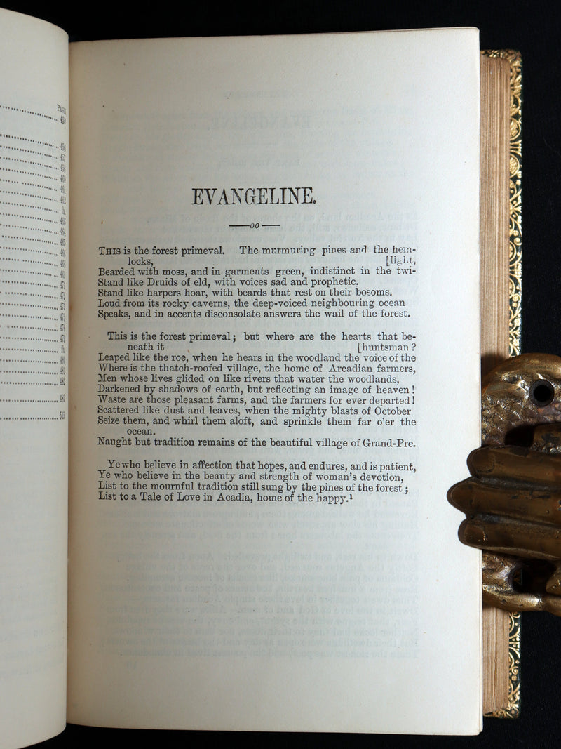 1864 Rare Book - The Poetical Works of Henry Wadsworth Longfellow, Illustrated