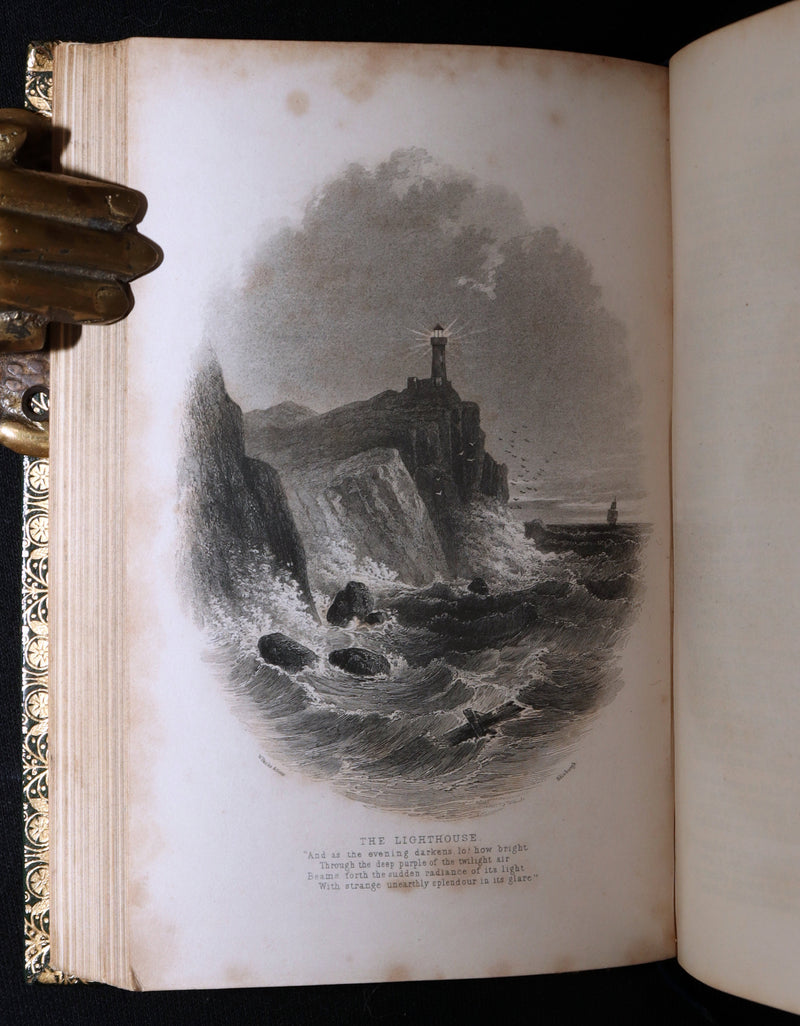1864 Rare Book - The Poetical Works of Henry Wadsworth Longfellow, Illustrated