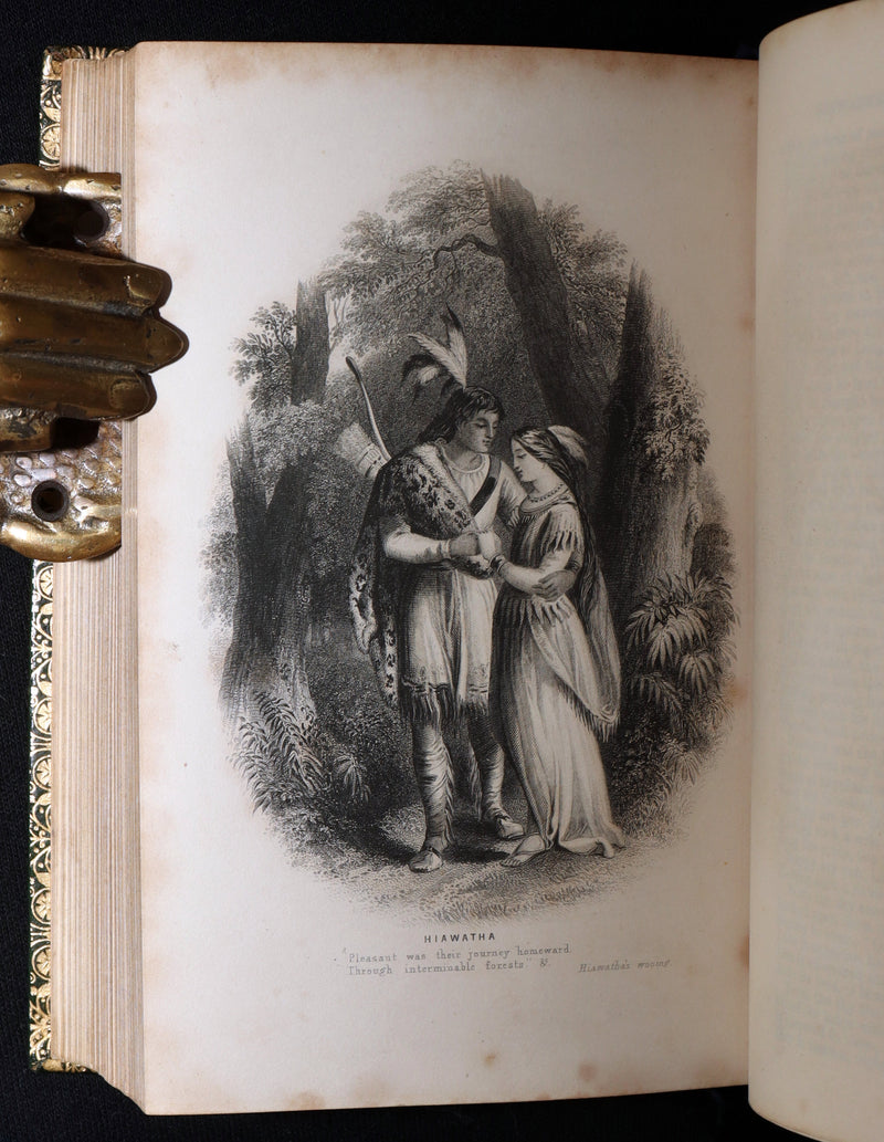 1864 Rare Book - The Poetical Works of Henry Wadsworth Longfellow, Illustrated