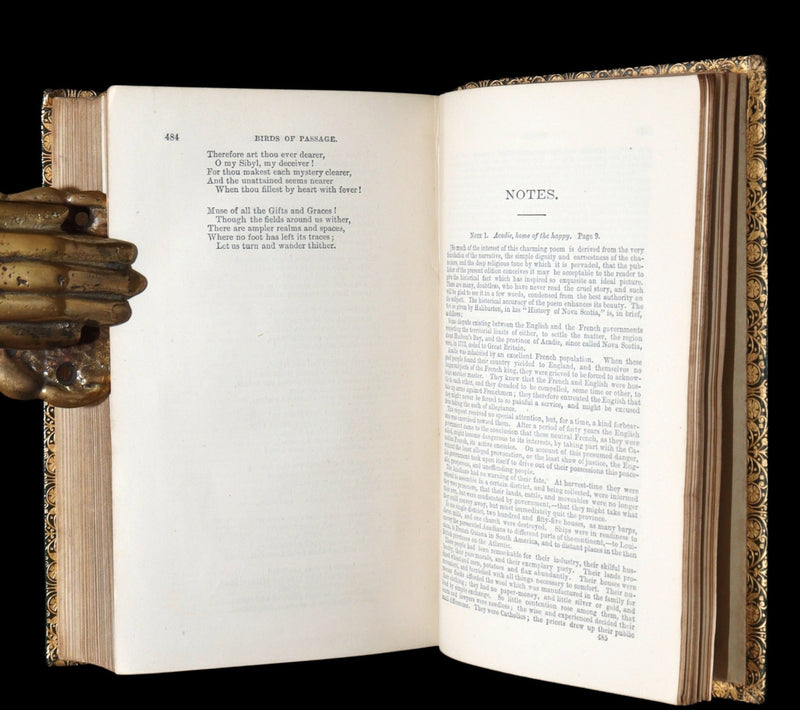 1864 Rare Book - The Poetical Works of Henry Wadsworth Longfellow, Illustrated