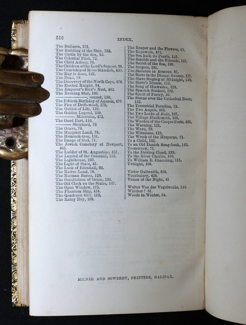 1864 Rare Book - The Poetical Works of Henry Wadsworth Longfellow, Illustrated