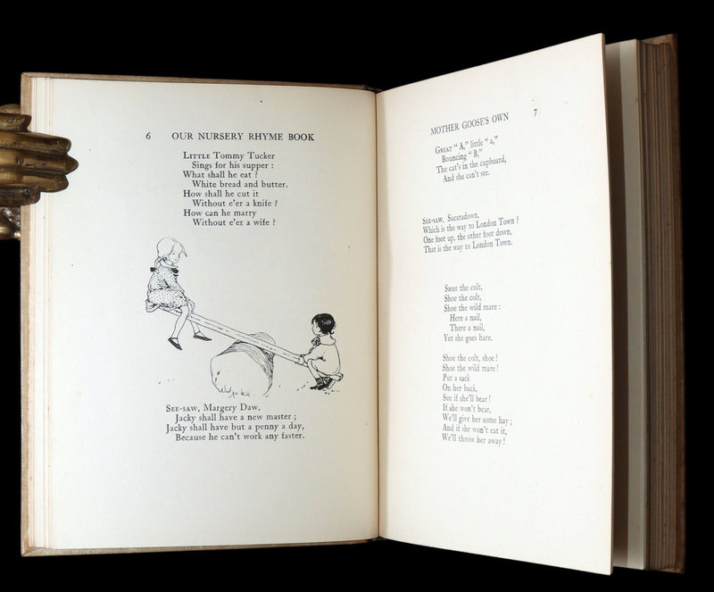 1913 Scarce Book - Our Nursery Rhyme Book Illustrated by Honor C. Appleton