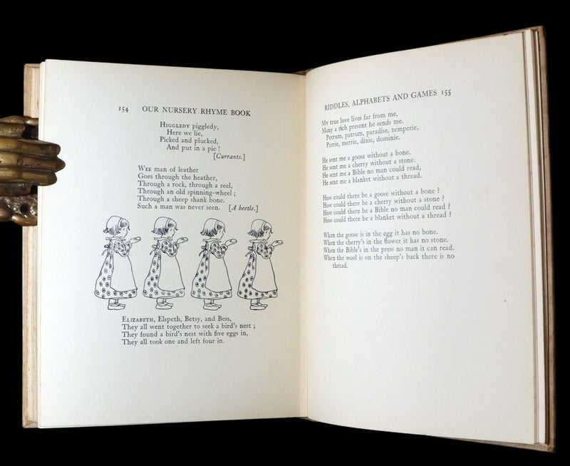 1913 Scarce Book - Our Nursery Rhyme Book Illustrated by Honor C. Appleton