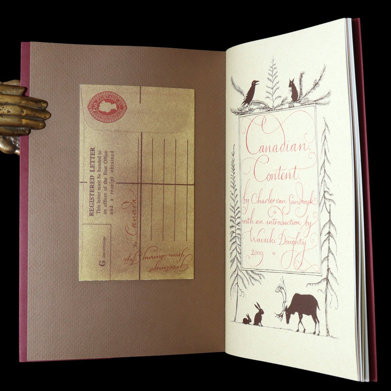 2009 Rare Signed Book - Canadian Content by Charles van Sandwyk.